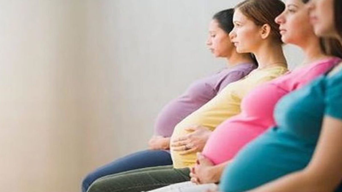 Groupe de femmes enceintes